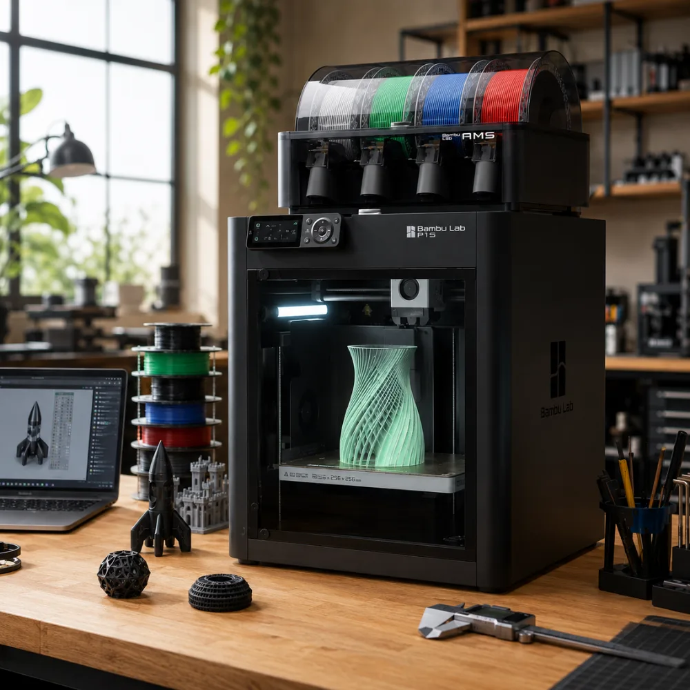 Bambu Lab P1S Combo 3D Printer photo 3