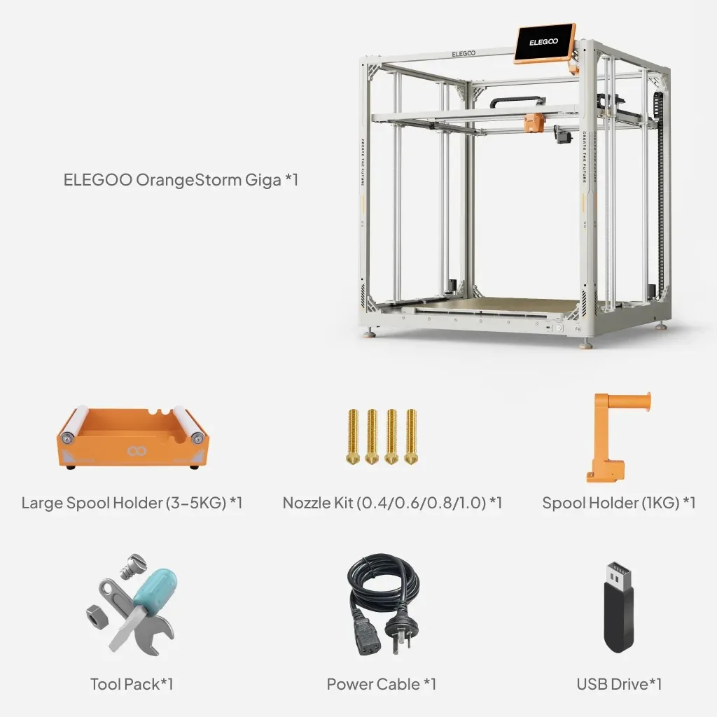 Elegoo OrangeStorm Giga 3D Printer photo 6