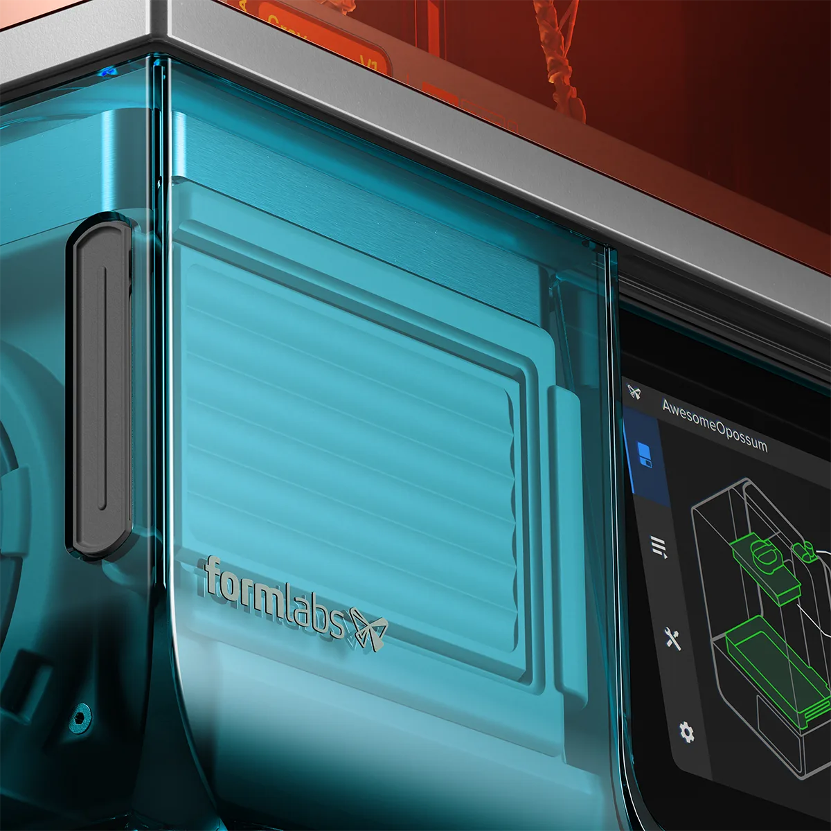 Formlabs Form Studio 1 Teal – front corner detail