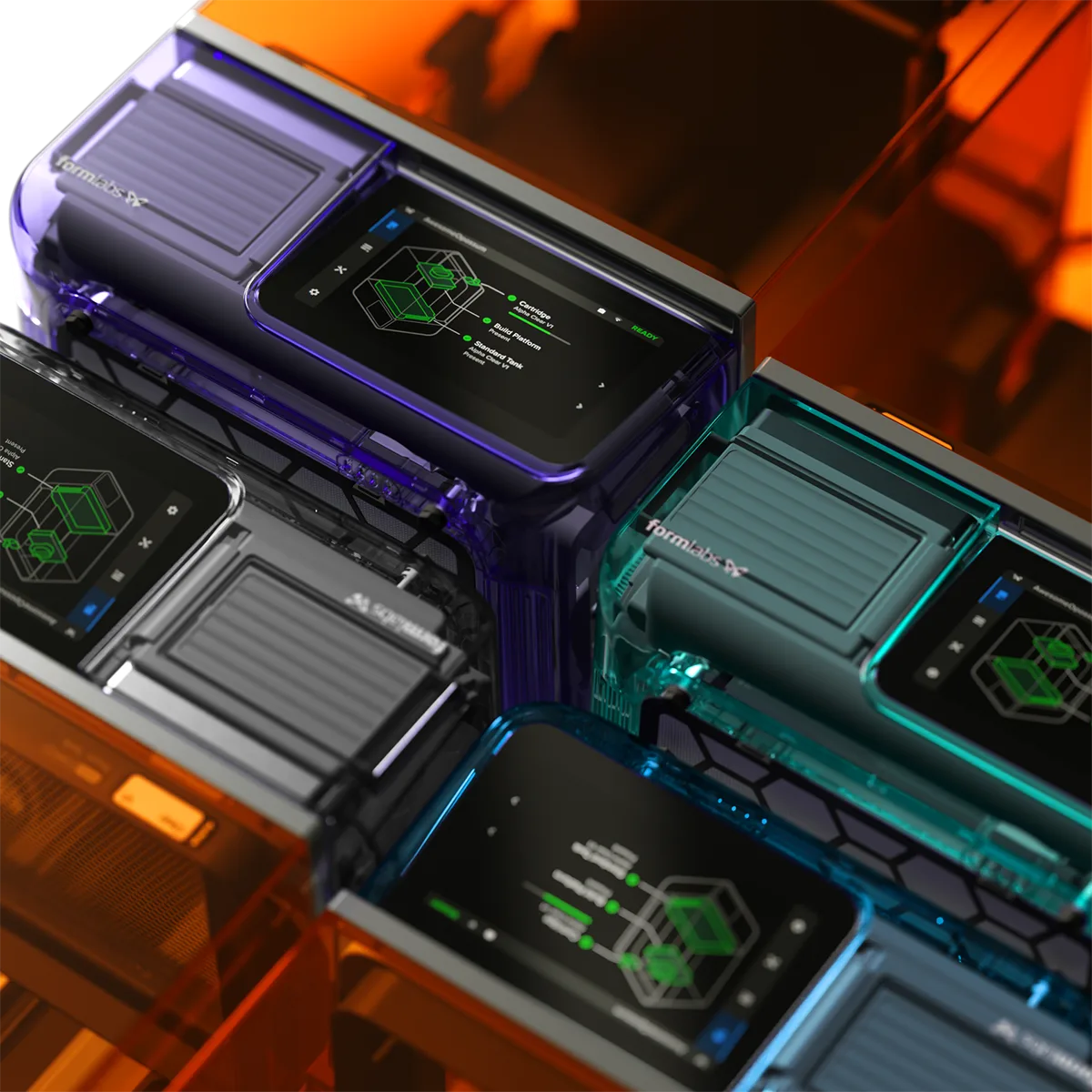 Form Studio 1 Founders Edition colours: Graphite, Aqua, Violet, Teal
