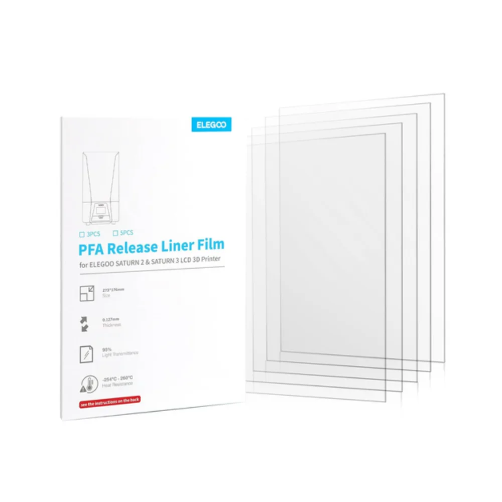 Elegoo Elegoo PFA Release Liner Film *5Pcs For Saturn2/3/4/4Ultra/4Ultra16K