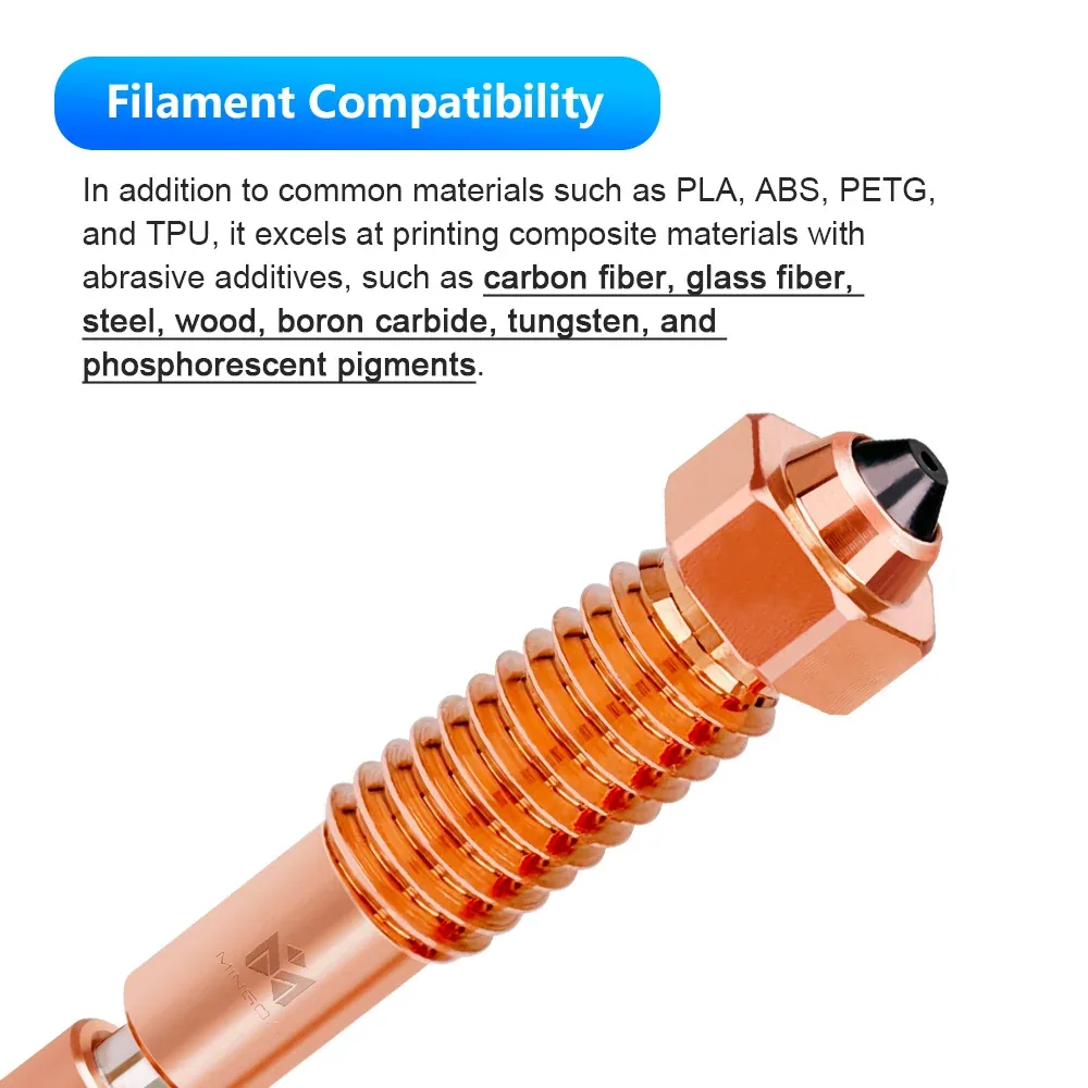 5pcs MD-600D & MD-1000D Integrated High Coat Hardened Steel Nozzle (Free shipping)