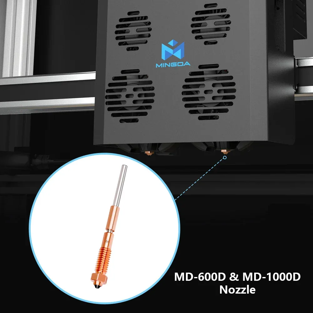 5pcs MD-600D & MD-1000D Integrated High Coat Hardened Steel Nozzle (Free shipping)