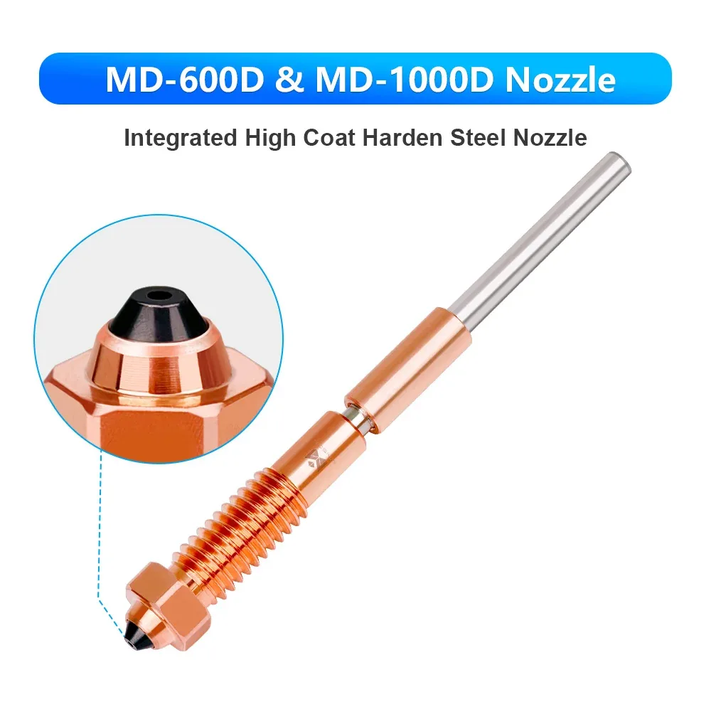 5pcs MD-600D & MD-1000D Integrated High Coat Hardened Steel Nozzle (Free shipping)