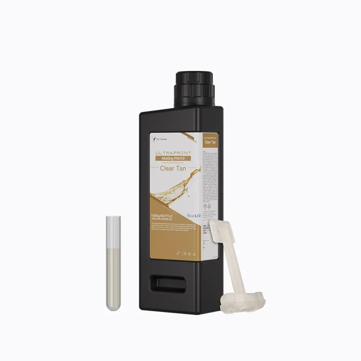 ขวดเรซินทนความร้อน HeyGears UltraPrint-Molding PAH10 สี Clear Tan