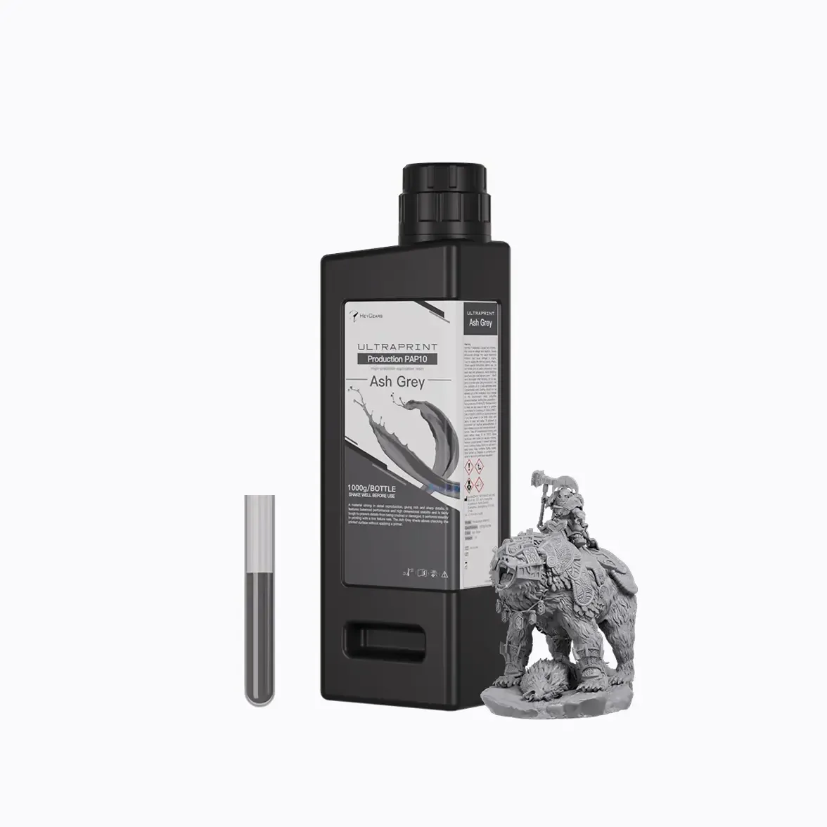 HeyGears UltraPrint-Production PAP10 애쉬 그레이 레진 보틀