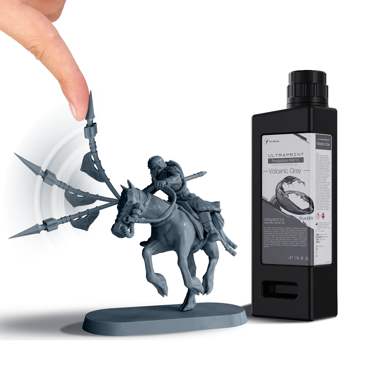 PAF10 flexible PVC-like production resin from HeyGears