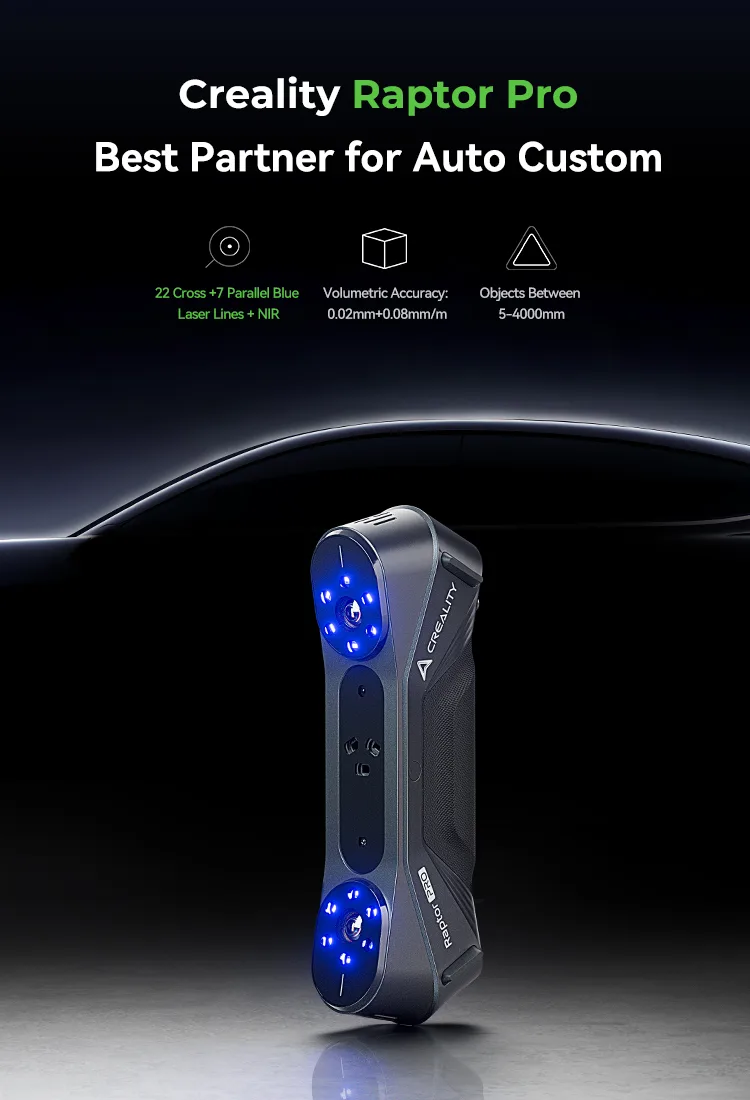 Creality Raptor Pro dual-mode detail